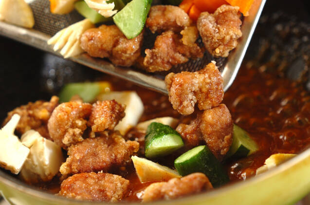 具だくさん酢豚の作り方の手順11