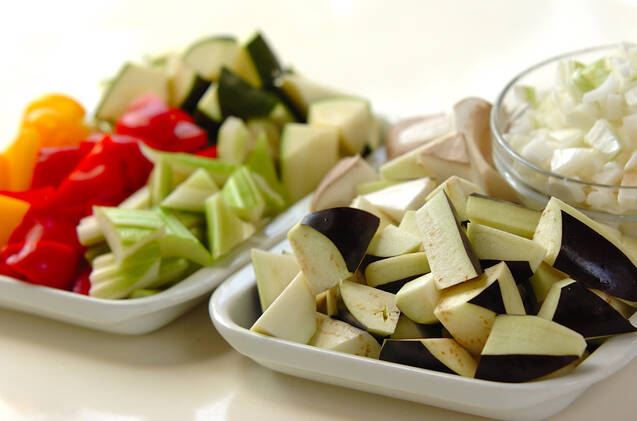 ラタトゥイユ＋ラタトゥイユの冷製パスタの作り方の手順1