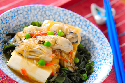 レンジ蒸し豆腐