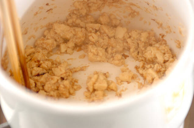 豆腐そぼろご飯の作り方の手順3