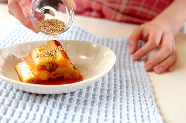 白ネギのキムチ煮の作り方の手順3