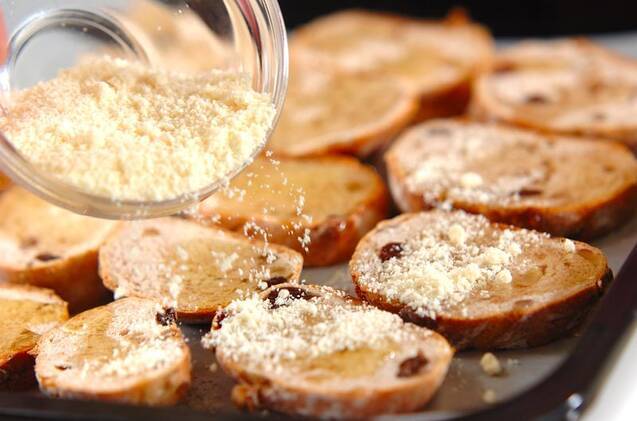 クルミパンのチーズラスクの作り方の手順3