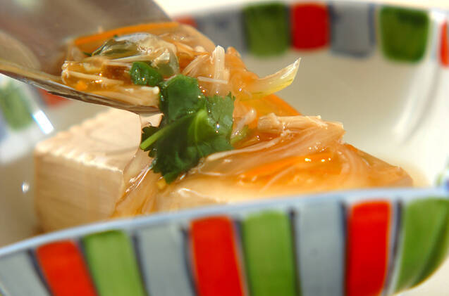 温豆腐の野菜あんかけの作り方の手順9