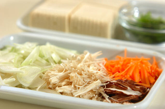 温豆腐の野菜あんかけの作り方の手順2