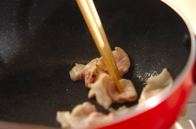 豚肉とモヤシのレモン炒めの作り方の手順2