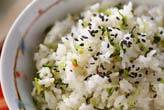 水菜漬け物ご飯