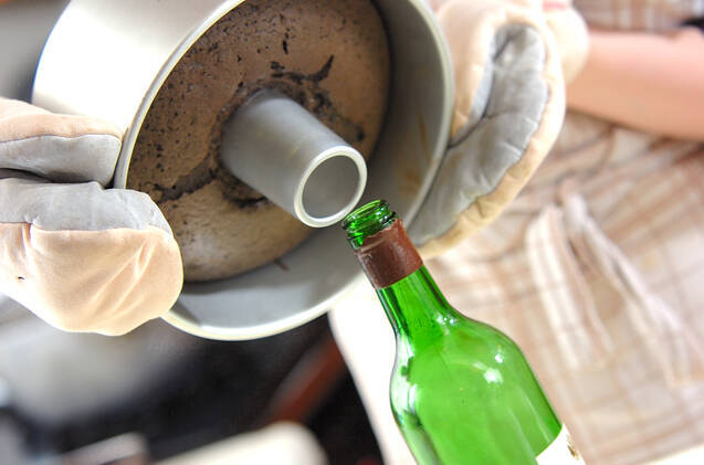 黒のシフォンケーキの作り方の手順9