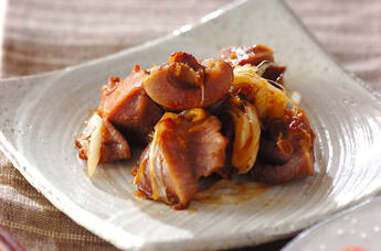 砂肝のショウガ炒め