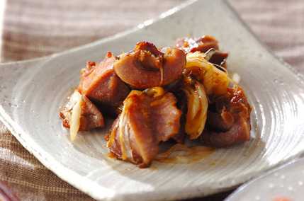 砂肝のショウガ炒め