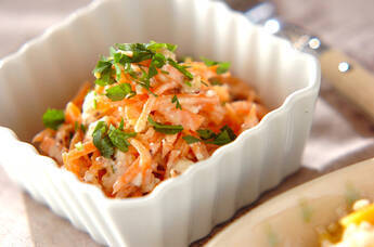 メープルキャロットチーズ和え