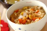 鶏肉の洋風炊き込みご飯