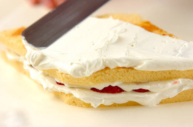 ひし形のショートケーキの作り方の手順10