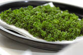 レンジで作って冷凍保存！ドライパセリの作り方2