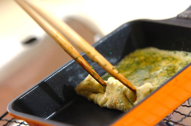 パセリの洋風卵焼きの作り方の手順2