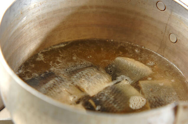 ニシンとナスの含め煮の作り方の手順4
