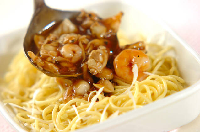 シーフード焼きそばの作り方の手順3