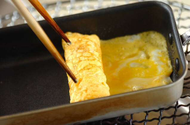 塩麹入りだし巻き卵の作り方の手順2