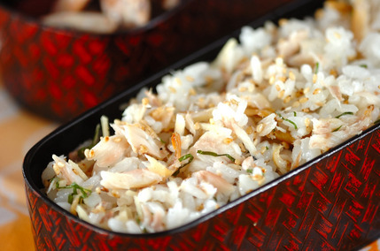 アジの干物混ぜご飯