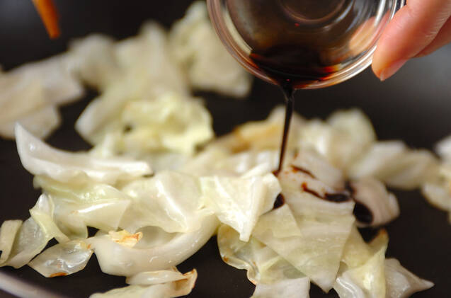 キャベツのバルサミコ炒めの作り方の手順2