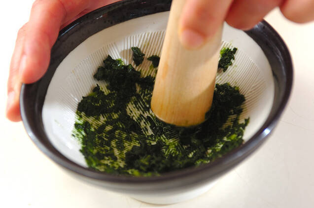 ホウレン草のペーストの作り方の手順1