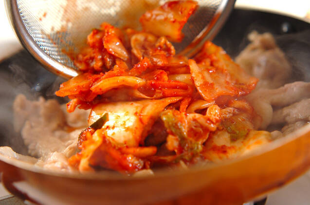 豚キムチの卵焼きの作り方の手順2