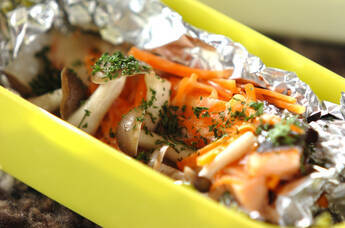 鮭のホイル蒸し焼き