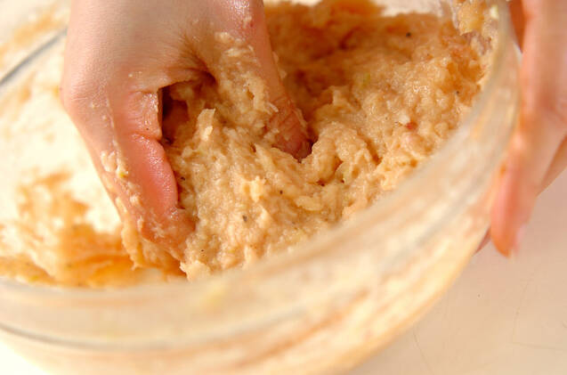 カラフル鶏団子の作り方の手順1