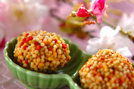 カラフル鶏団子