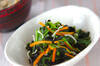 ホウレン草の磯和えの作り方の手順