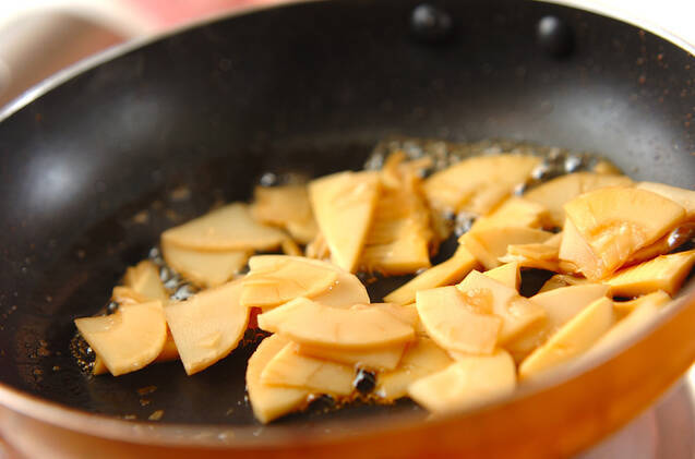 タケノコのおかか和えの作り方の手順2