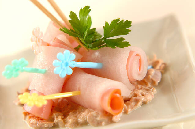 冬瓜とハムのくるくるサラダの作り方の手順5
