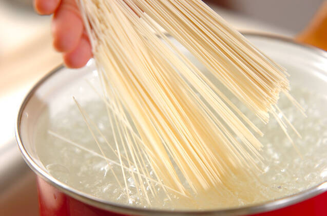 納豆のひとくち素麺の作り方の手順2