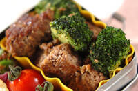 ハンバーグのオイスター炒め