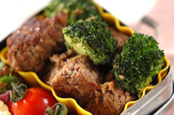 ハンバーグのオイスター炒め