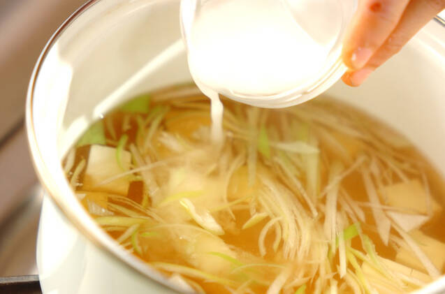 豆腐のふんわり卵汁の作り方の手順6