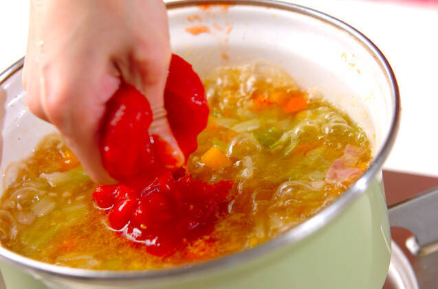 野菜たっぷり！ミネストローネの作り方の手順6