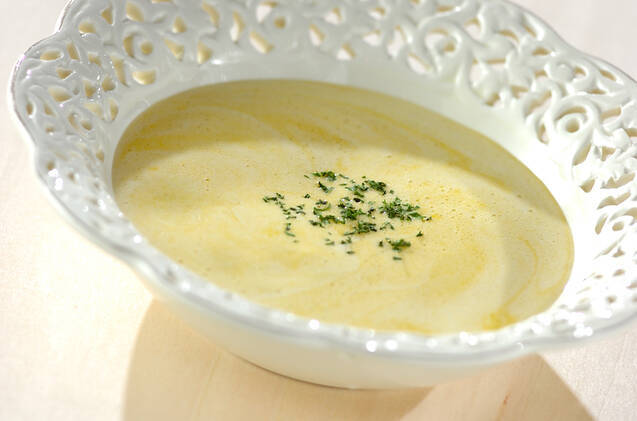 カボチャの皮ごとスープ