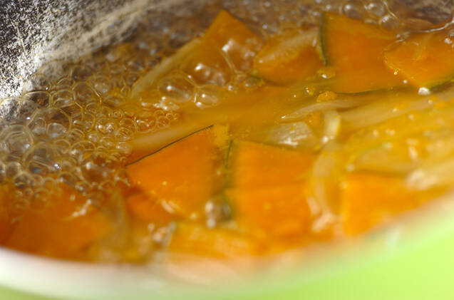 カボチャの皮ごとスープの作り方の手順2