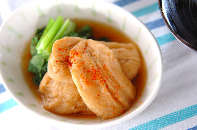 麩と青菜のサッと煮