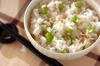 風味豊か!枝豆とホタテの炊き込みご飯