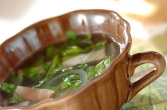 クレソンのコンソメスープ