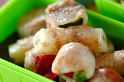 野菜の豚肉巻き