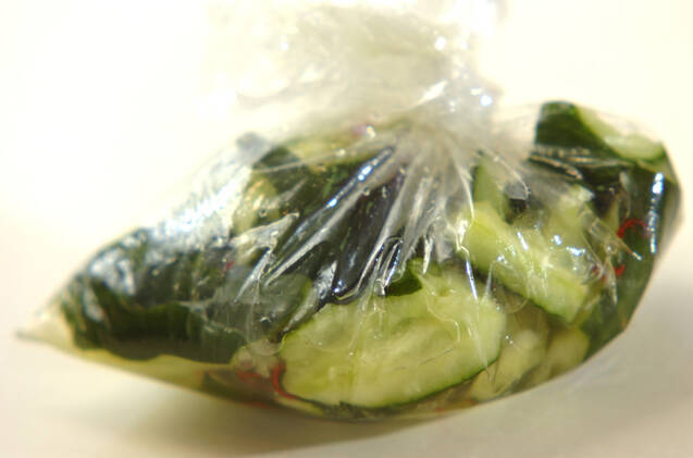 キュウリの甘酢の作り方の手順2