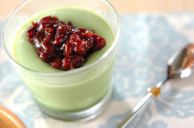 抹茶ミルクゼリー