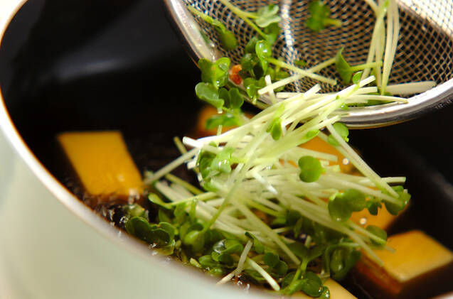 卵豆腐のお吸い物の作り方の手順4