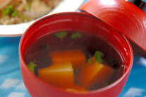 卵豆腐のお吸い物