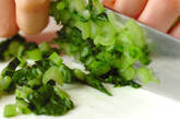 カブの葉ご飯の下準備1