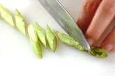 アスパラのスイートチリソース和えの作り方1
