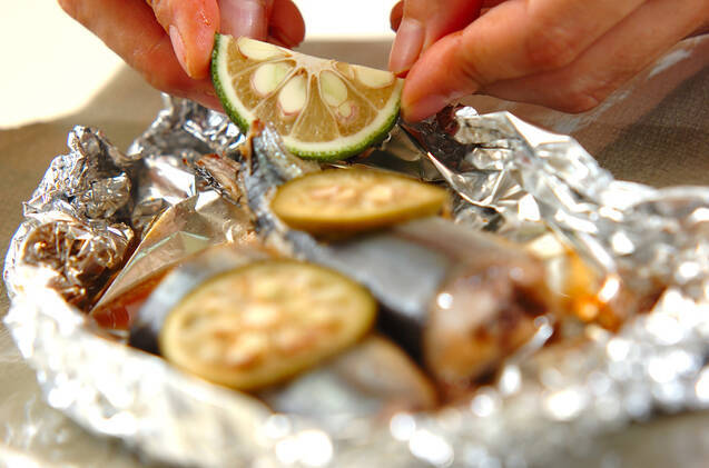 サンマのホイル焼きの作り方の手順5