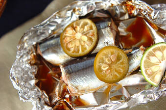 サンマのホイル焼き